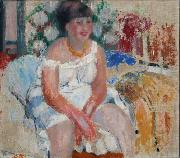 Rik Wouters Woman on the Bedside oil on canvas